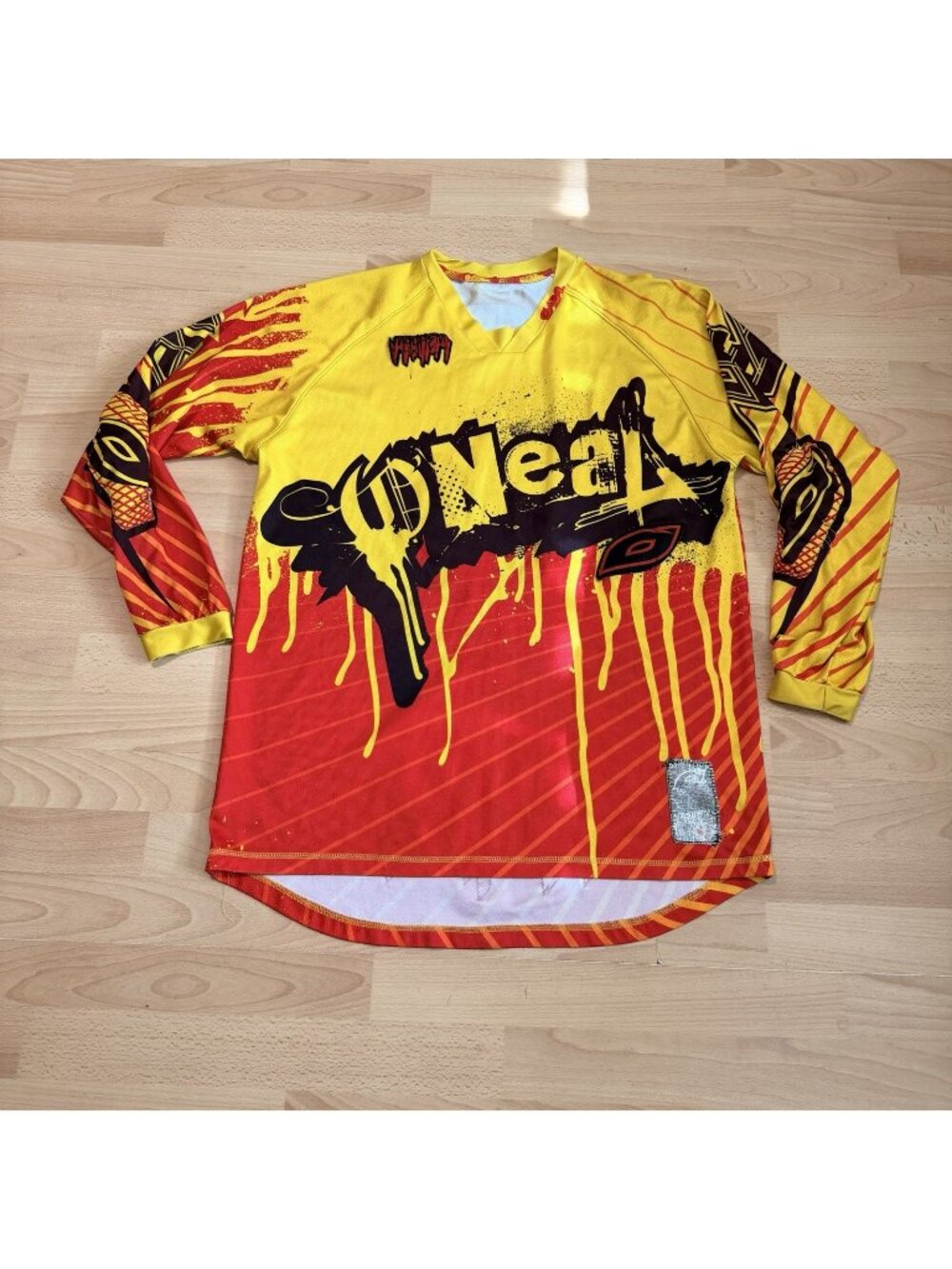 Vintage Motocross Kit Jersey Yellow/Red O'Neal Mayhem XL Retro Evo RARE